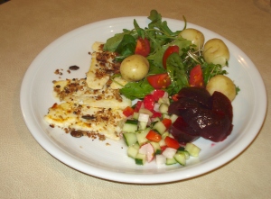 Halloumi and Salad